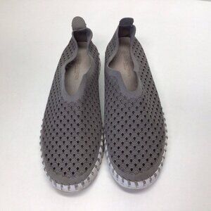 Ilse Jacobsen Tulip Women’s EU 40 US 9.5 Gray Leather Slip On Shoes Casual Flat